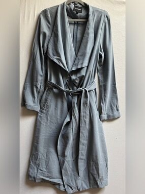 Express Duster Trench Robe with Tie Waist Size XS